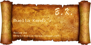 Buella Kenéz névjegykártya